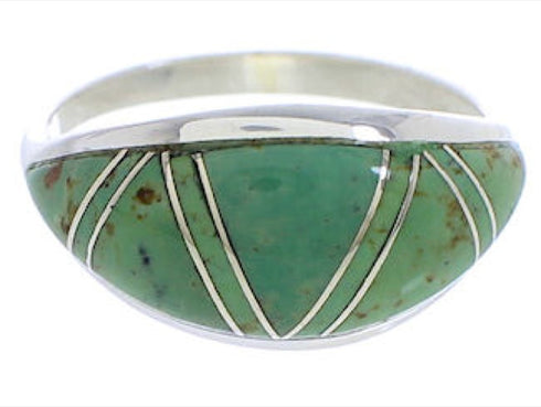 Southwest Jewelry Turquoise Sterling Silver Ring Size 5-1/2 ZX36287